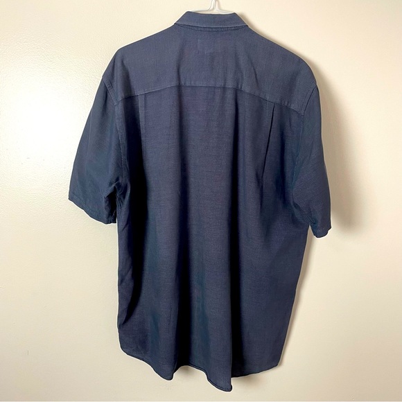 Cutter & Buck Dress Shirt Button Down Collar Short Sleeves Blue and White XXL - Picture 7 of 10